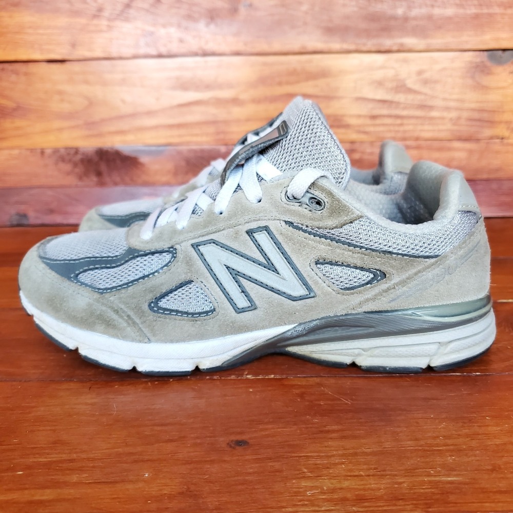 New Balance 990 V4 Shoes GS Sz 5/6.5W Gray Comfort Sneakers GC990GR4